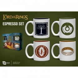 Lord of the Rings espresso kuppi asetetaan