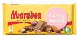 marabou frukt och mandel choklad 200g
