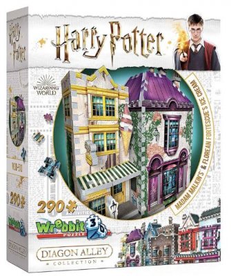 Harry Potter Madame Malkin & Florean Fortecsue jäätelöä Shop 3D puzzle