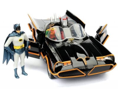 DC Comics Batman Classic TV Batmovil 1966 Metal Car & Kuva setit