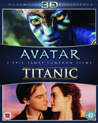 Avatar+Titanic 3D bluray (import)