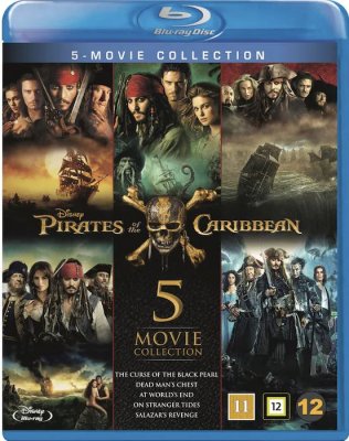 pirates of the carribean 1-5 bluray